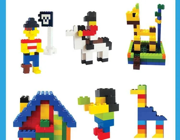 DIY creative building blocks big set city classic building blocks assemble birthday gift children's educational toys