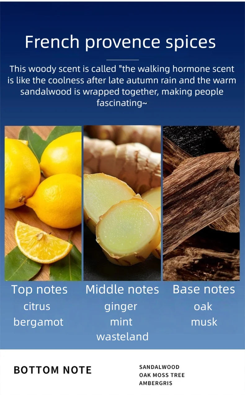 Man Perfumes Classic Pure BLUE Black EAU DE PARFUM Pheromone Perfume Azure Fragrance Body Spray for Men Gentlemen Attract Women