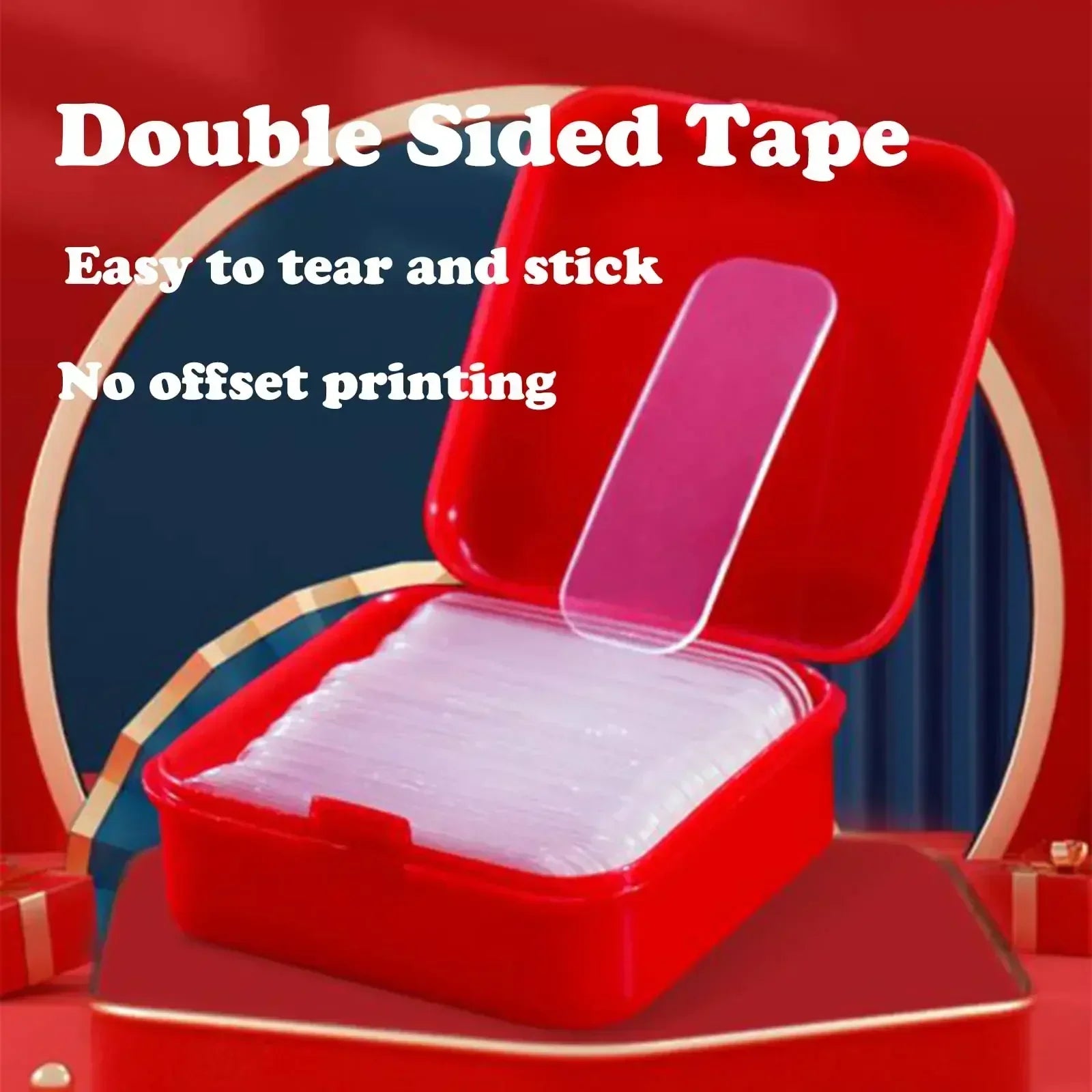 Double Sided Tape Strong Double Sided Adhesive Waterproof Removable Reusable Mounting Tape for Walls Wood Tile Plastic