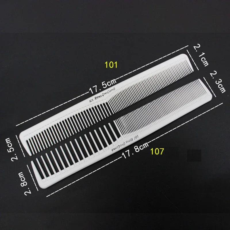 Barber Hair Accessories Professional Hair Cutting Comb Anti-static Flat Head Cutter Comb FineTooth Haircut Brush Salon Tools