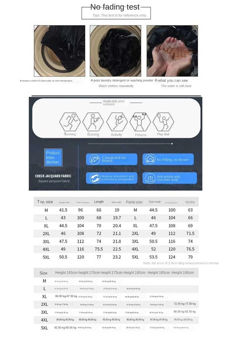 Sports suit men's summer fitness short sleeve men's fast drying clothes running loose casual Sportswear large