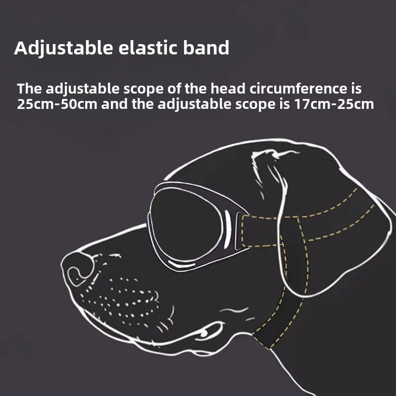 Pet Adjustable Dog Goggles Sunglasses Anti-UV Sun Glasses Eye Wear Protection Black Widely Used Dog Sunglasses Pet Dog Supplies